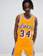 Mitchell & Ness Nba Lakers Swingman Tank In Yellow - Yellow