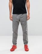 Love Moschino Denim Joggers With Patches - Gray