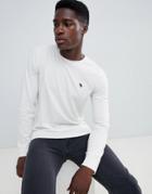 Abercrombie & Fitch Pop Icon Logo Long Sleeve Top In Off White