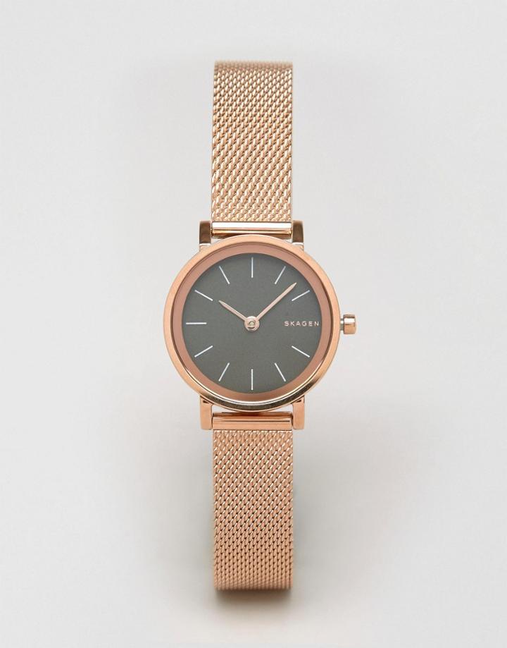 Skagen Rose Gold Hald Watch Skw2470 - Rose Gold