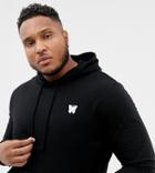 Good For Nothing Hoodie In Black With Chest Logo Exclusive To Asos - Black