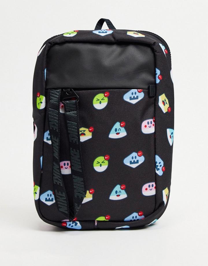 Nike Advance Airmoji Crossbody Bag In Black