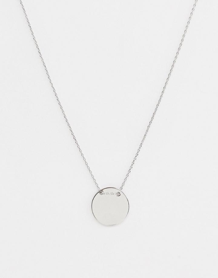 Nylon Disc Necklace - Silver
