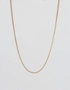 Weekday Delicate Snake Chain Necklace - Gold