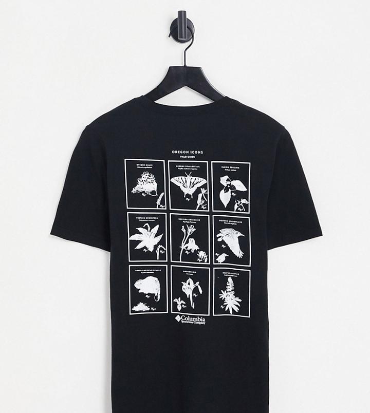 Columbia Rapid Ridge Ii Back Print T-shirt In Black Exclusive To Asos