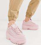 Fila Disruptor Ii Platform Wedge Sneakers In Pink Exclusive To Asos