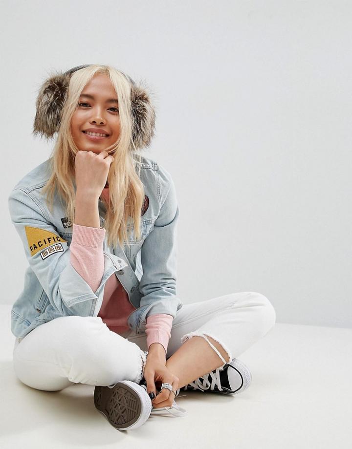 Asos Faux Fur Earmuffs - Brown