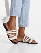 Topshop Penny Double Knot Tubular Sandal In White