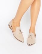 Asos Melody Pointed Flat Shoes - Nude