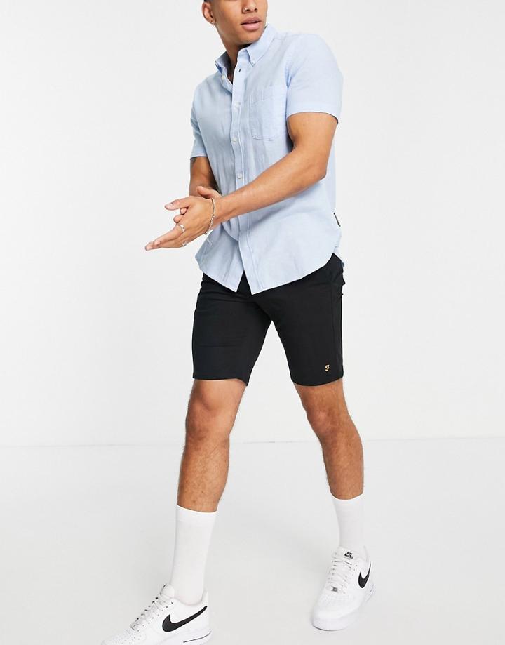 Farah Hawk Chino Shorts In Black