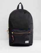 Herschel Supply Co Settlement Zip Pocket Backpack In Black - Black