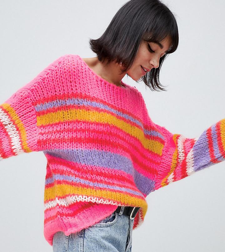 Stradivarius Stripe Sweater In Multi - Multi