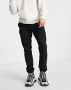 New Look Skinny Smart Sweatpants With Pintucks In Black