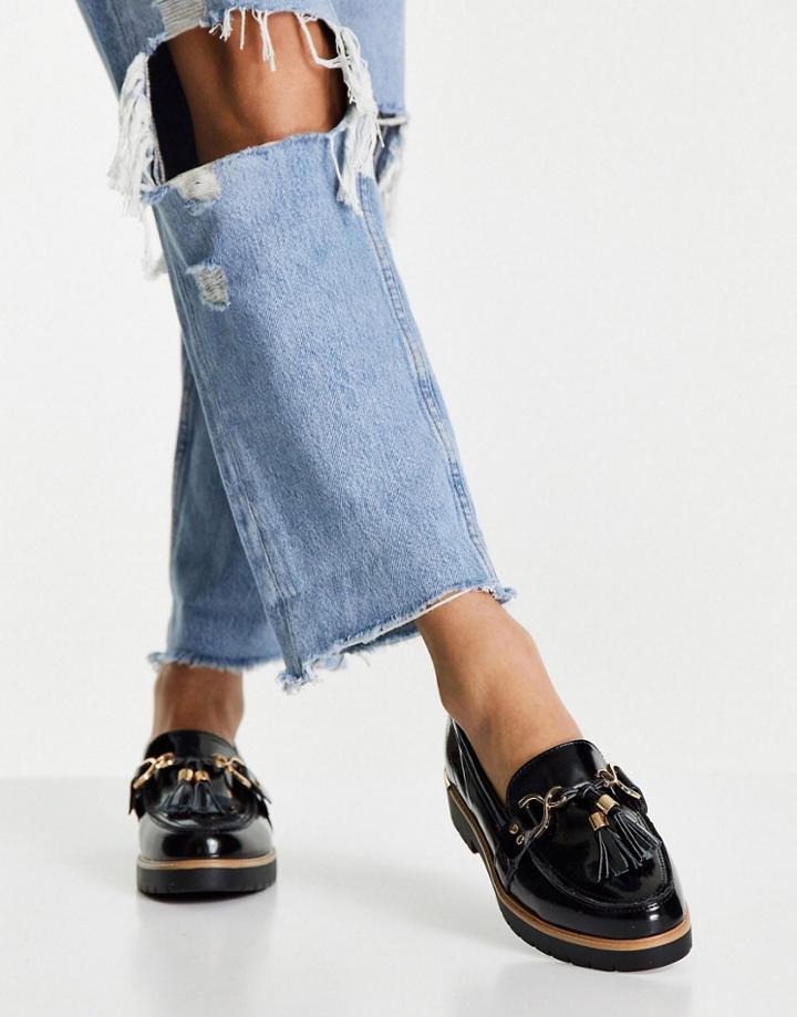Truffle Collection Chunky Loafers In Black