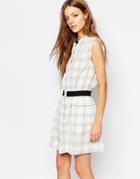 Vanessa Bruno Athe Eloise Sleeveless Check Dress - 002 Ivory