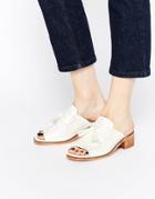 Asos Thriller Heeled Mules - White