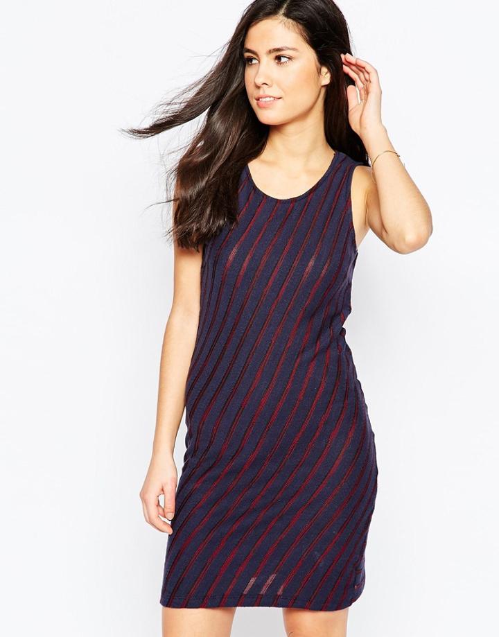 Vila Striped Sleeveless Body-conscious Dress - Eclipse