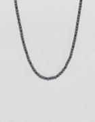 Icon Brand Gray Beaded Necklace - Gray