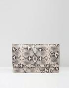 Asos Slim Animal Clutch Bag - Pink