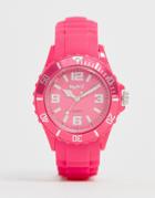 Neont Silicon Hot Pink Strap Watch