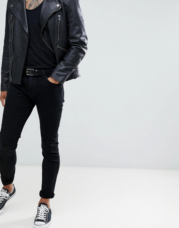 Rollas Stinger Skinny Jeans Black Gold - Black