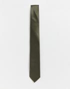 Gianni Feraud Plain Satin Tie-green