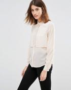 Vero Moda Long Sleeve Double Layer Shirt - Plain Ivory