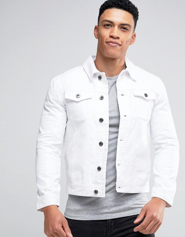 Brave Soul Denim Jacket - White