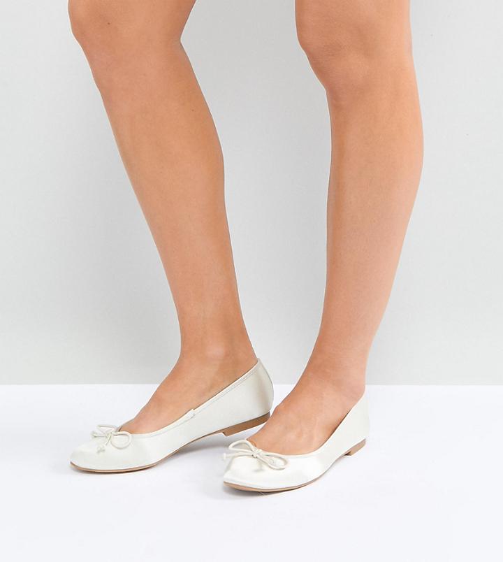 Asos Libra Bridal Ballet Flats - Cream