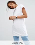Asos Tall The Ultimate Easy Longline T-shirt - White