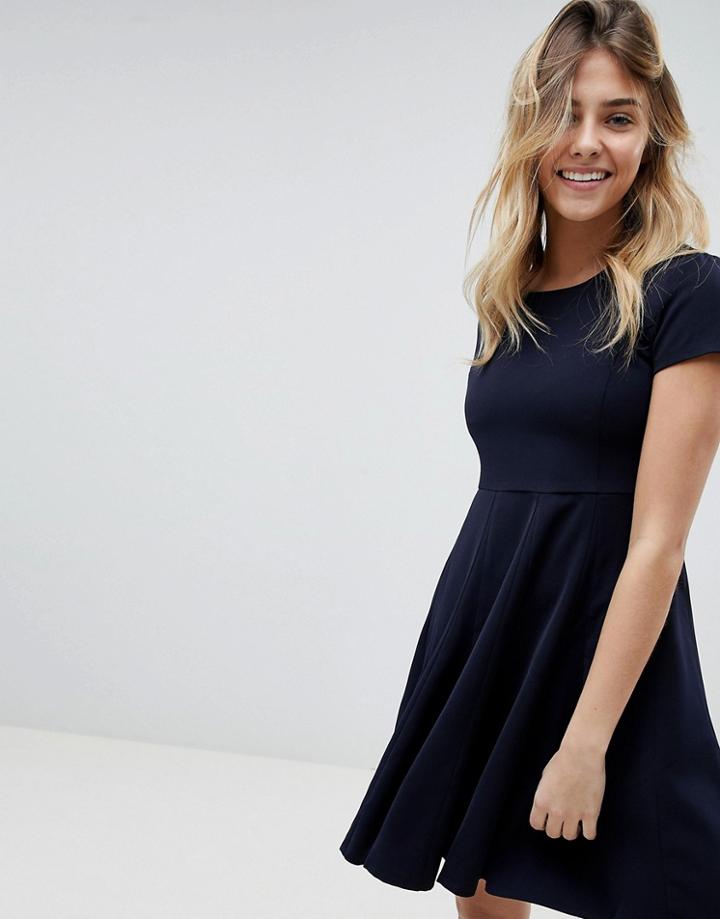 Louche Skater Dress - Navy