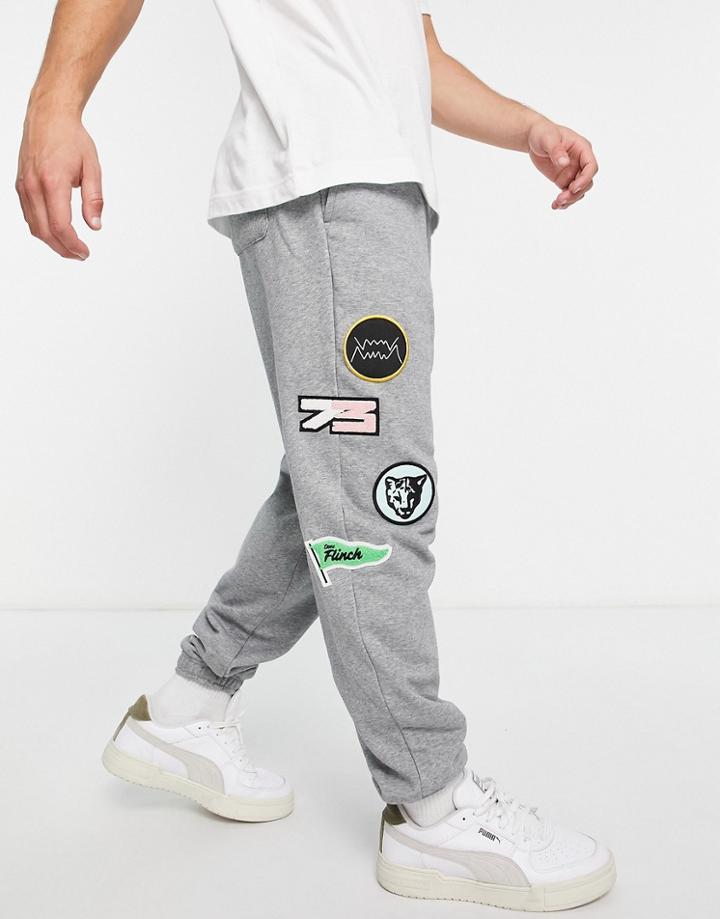 Puma Combine Sweatpants In Gray - Part Of A Set