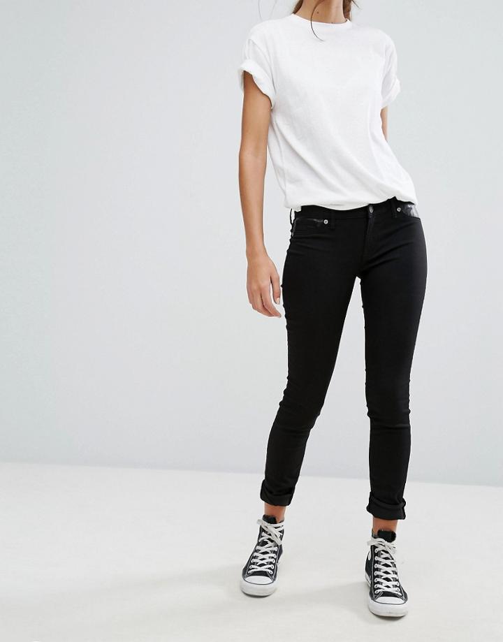 Ditto's Wendy Jeggings With Pleather - Black