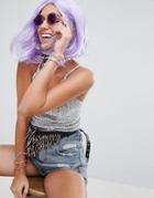 Asos Dress Up Lilac Short Wig - Purple