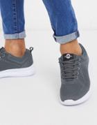 Lambretta Knitted Sneaker In Gray-grey