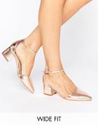 Truffle Wide Fit Heel Shoe - Copper