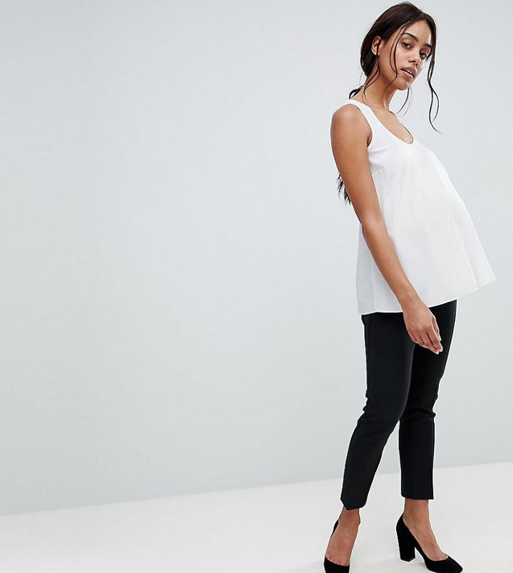 Asos Design Maternity Ultimate Ankle Grazer Pants - Black