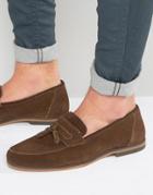Asos Loafers In Brown Suede - Brown