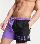 Collusion Swim Shorts With Cut & Sew Panel-multi