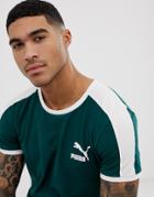 Puma T7 Muscle Fit T-shirt In Green - Green