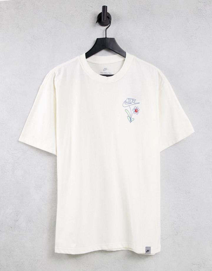 Nike Revival M2z Graphic Logo T-shirt In Cream-white