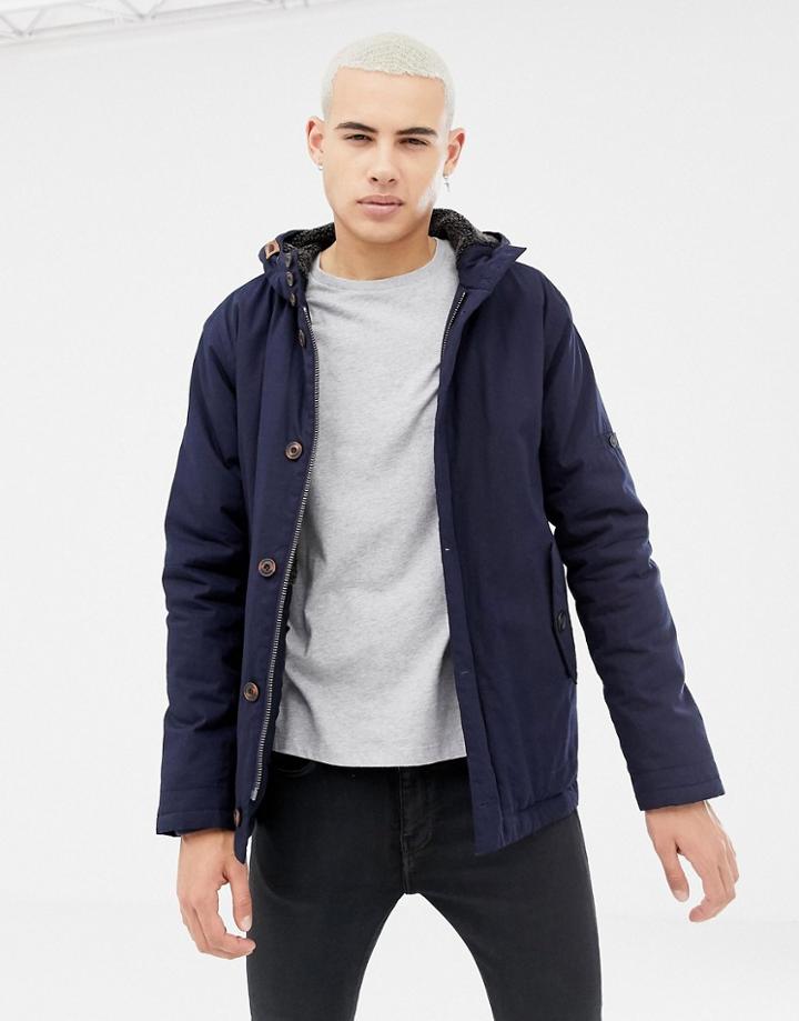 Parka London Padded Jacket - Navy