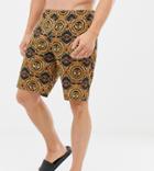 Asos Design Mix & Match Pyjama Shorts In Baroque Print - Black