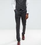 Harry Brown Tall Skinny Fit Gray Nep Suit Pants - Gray