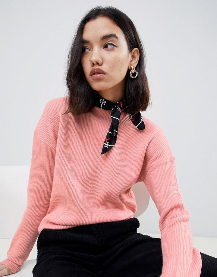 Gianni Feraud Boyfriend Turtleneck Sweater - Pink