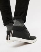 Jack & Jones Mid Top Sneaker - Black