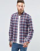 Penfield Redwater Check Button Shirt Brushed Cotton - Navy
