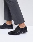 Base London Shilling Waxy Leather Derby Shoes - Black