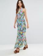 Louche Zaela Maxi Dress - Blue