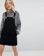 Miss Selfridge Denim Overall Dress - Black
